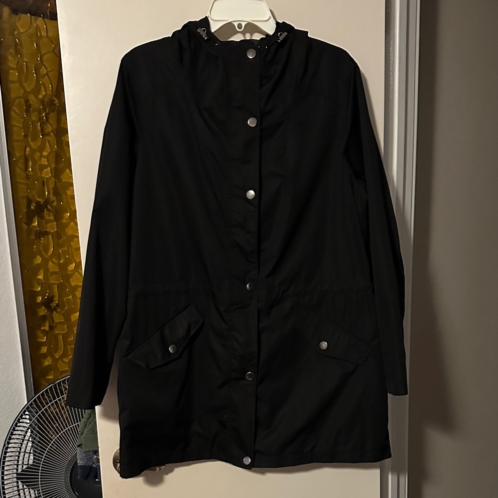 Time and Tru Black Utility Jacket